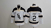 Chicago White Sox #2 Nellie Fox White Sawyer Hooded Sweatshirt Baseball Hoodie,baseball caps,new era cap wholesale,wholesale hats